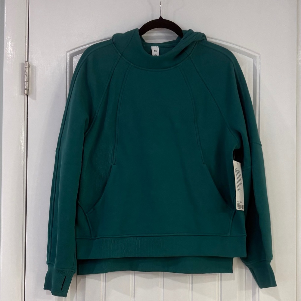 Lululemon scuba Oversized side slit hoodie Teal Lagoon